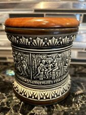 marzi remy pottery Vintage German Tobacco Humidor  5” Tall picture