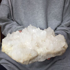 5.43lb Natural White Quartz Crystal Cluster Healing Rough Mineral Specimen picture