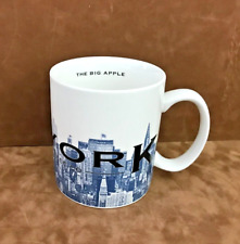 STARBUCKS Coffee Cup Mug NEW YORK ~ 2002 Barista Skyline Collectors Series 18 Oz picture