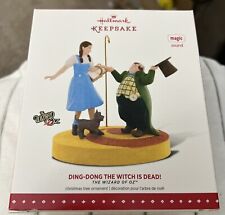 2015 Hallmark Ornament Ding Dong The Witch Is Dead Wizard of Oz Magic Sound picture