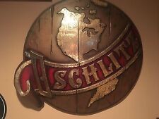 Authentic Vintage 1972  Embosograph Schlitz Bar Sign - PRICE REDUCED picture