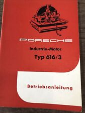 AWESOME Rare Porsche Industrie-Motor TYP 616/3 Book 1957 picture