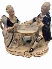 Vintage KPM Porcelain Couple Figure Playing Board Game picture