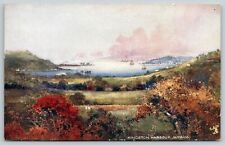 Kingston Jamaica~Birdseye Harbour: Dockyards, Gunboats 1910 TUCK Postcard picture