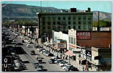 Postcard CO Kress Aerial Cars Street View Grand Junction Colorado unposted picture