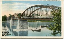 Main Street Bridge Vincennes Indiana Postcard picture