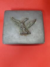 Vintage Metal Military Box With Eagle picture