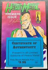 CODE NAME HEAVY METAL #1 SIGNED BY EVERETTE HARTSOE W/COA #863/3000 F/VF 7.0 picture