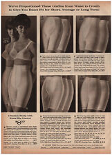 1965 Montgomery Ward Print AD Girdle 4 Section Panty Waist to Crotch picture