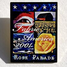 2001 Rose Parade Theme Pin - Fabric of America picture
