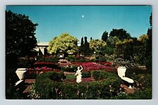 Portland OR-Oregon, Summertime In Spanish And Italian Gardens, Vintage Postcard picture