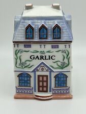 Vintage Collectible 1989 LENOX Spice Village GARLIC Jar picture
