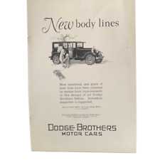 Vintage 1927 Dodge Brothers New Body Lines Ad Advertisement picture