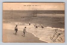 Bay Head NJ-New Jersey, Surf Bathing, Antique, Souvenir Vintage c1941 Postcard picture