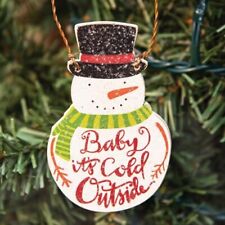 Baby It's Cold Outside Snowman Ornament picture