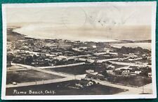 1930s RPPC PISMO BEACH CALIFORNIA PANORAMA AERIAL VIEW TOWN REAL PHOTO POSTCARD picture