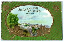 1912 St. Patrick's Day Greetings Scenes From Dear Old Ireland Embossed Postcard picture