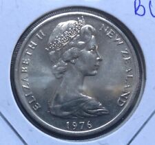 1976 New Zealand 20 Cents UNCIRCULATED Coin Kiwi Bird-Queen Elizabeth II-KM#36.1 picture