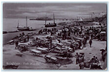c1910 Fish Market Brighton Sussex England Silverette Tuck Art Postcard picture