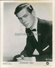 1958 Portrait of Singer Johnnie Ray Original News Service Photo picture