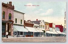 Third Street Scene Bemidji Minnesota Shops Antique Divided Back c1912 Postcard picture