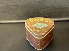 Vtg Blue Boar Rough Cut Tin Triangle Shaped picture