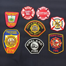 Lot of 8 Fire Rescue Dept. Patches FD EMS Department Mixed Bundle Set 5 picture