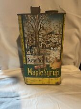 RARE New York Maple Syrup Tin picture