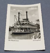 Disneyland Mark Twain Steamboat Frontierland Vintage 1950s Real Photo Postcard picture