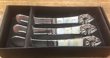 Bombay Baroque Pate Appetizer Set 3 Knives NIB New in Box Mother of Pearl Lovely picture