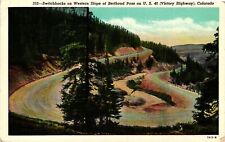 Vintage Postcard- 7A12N. SWITCHBACKS BERTHOUD PASS, VICTORY HWY,. UnPost 1910 picture