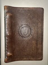 UNIVERSITY OF TEXAS Embossed Seal ~ 3 Ring Leather Binder ~ Pat’d 1923 ~ RARE picture