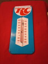 1960s Original Vintage Royal Crown Cola Sign Metal RC Thermometer Gas Station  picture
