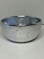Vintage 70s Coca-Cola Aluminum Silver Bowl From Thailand picture