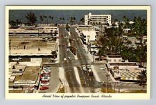 Pompano Beach FL-Florida, Aerial Photo Pompano Beach, Vintage Postcard picture