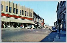 Cape Ann-Gloucester Massachusetts~Main Street~Woolworth~1950s Postcard picture