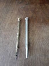 Antique Mechanical Pencils, 2, One Gold Filled, One Sterling picture