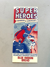 1978 DC Comics Super Heroes sticker CHECKLIST Sunbeam, Taystee. picture