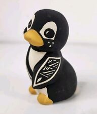 Acoma Pottery Penguin Figurine Signed By M L Garcia Native American Art 2