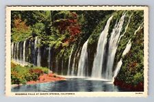 Shasta Springs CA-California, Mossbrae Falls, Antique Vintage Souvenir Postcard picture