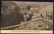 Russian Field Telephones in Trenches WW1? Vintage Postcard picture