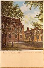 Germany Gruss aus Finsterwalde Children Textured Antique Postcard c1900 picture