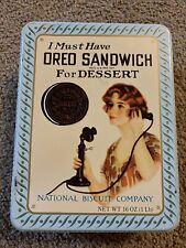 1986 I Must Have OREO SANDWICH For Dessert TIN  1918 Replica AD National Biscuit picture