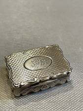 Early 19th Century Sterling Silver Hallmarked Snuff or Trinket Box picture