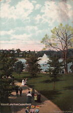 Postcard Vista of Lake From Casino Porch Willow Grove Park PA 1910 picture