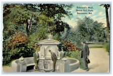 1912 Edmund's Well Druid Hill Park Gentle Man Baltimore Maryland MD Postcard picture
