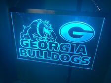 georgia bulldogs banner sign Led Neon / rgb color changing picture