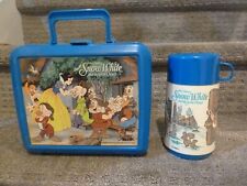 Vintage DISNEY'S SNOW WHITE AND THE SEVEN DWARFS Aladdin Lunch Box w/ THERMOS picture