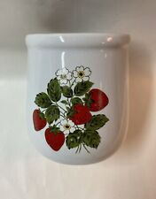 Vintage McCoy Ceramic Pottery Strawberry Country Kitchen Utensil Holder 8