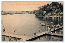 1951 The Waterfront Camp Kiwanis Tourists Lake Hanson Massachusetts MA  Postcard picture